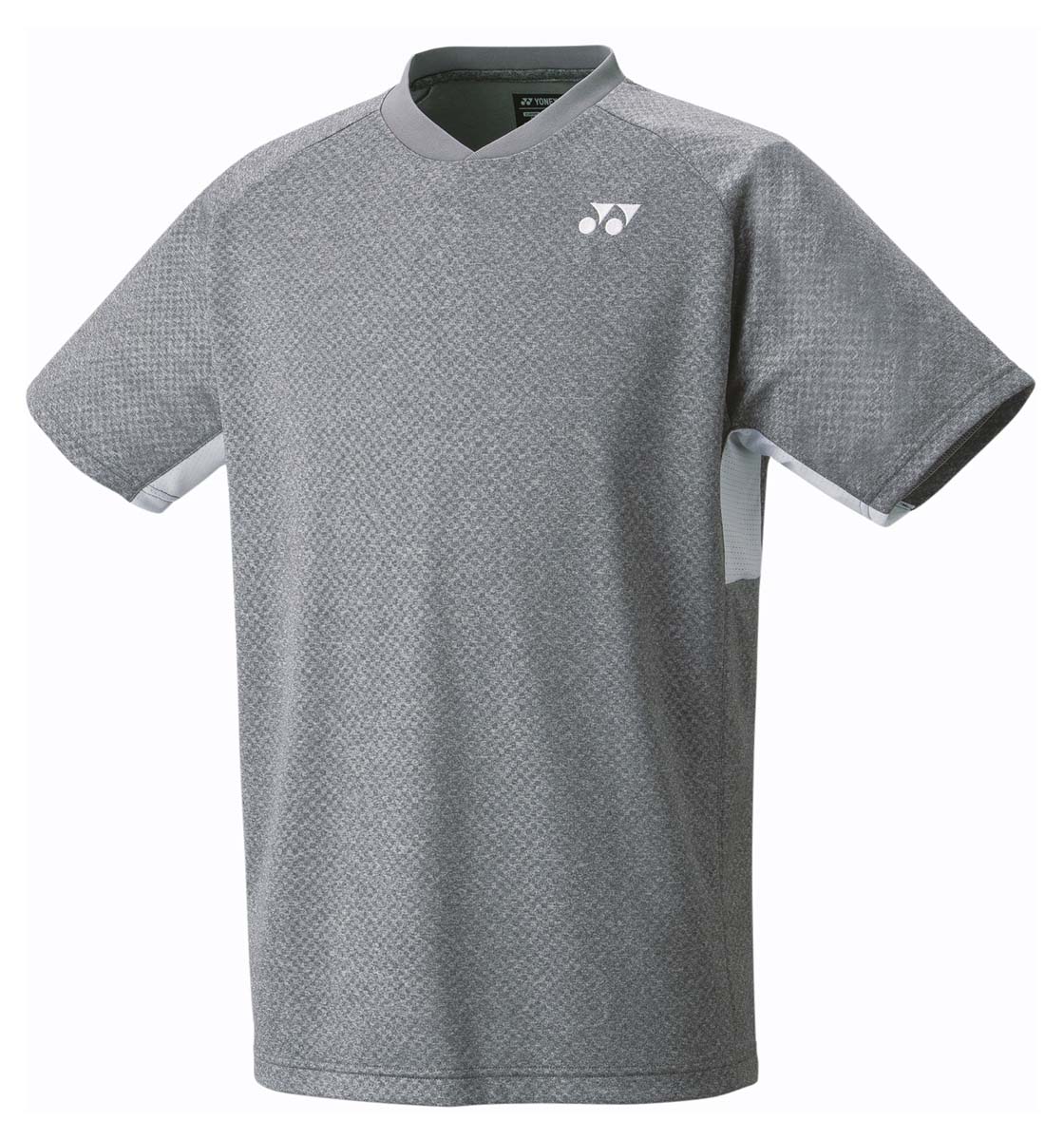 YO-10598-275-S ヨネックス ユニセックス ゲームシャツ（フィットスタイル）（グレーモク・サイズ：S） YONEX