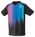 YO-10599-007-L ヨネックス ユニセックス ゲームシャツ(フィットスタイル)(ブラック・サイズ:L) YONEX