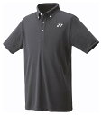 ヨネックス ユニセックス ゲームシャツ(チャコール・サイズ:S) YO-10600-075-S YONEX