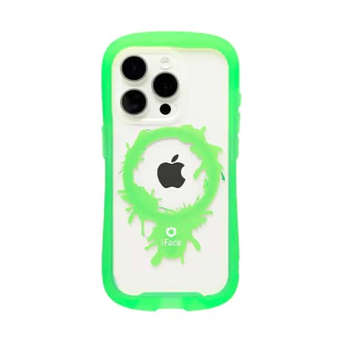 Hamee iPhone15 Pro用 ガラスケース IFACE REFLECTION MAGNETIC（クリアグリーン/ペイント） 41-967522
