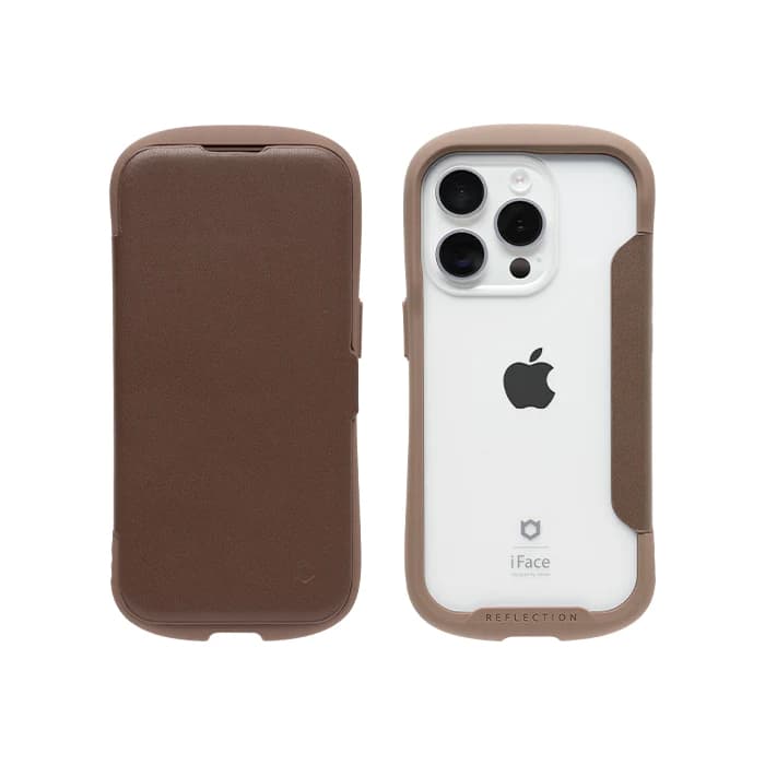 Hamee iPhone15 Pro用 ダイアリーケース IFACE REFLECTION ダイアリー（ブラウン）...