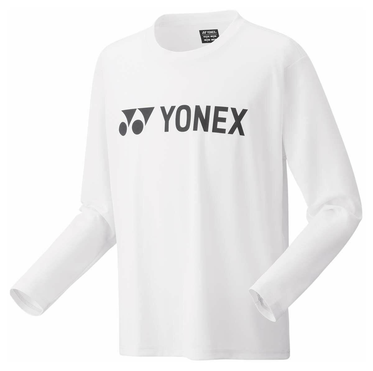 YO-16802-011-SS ヨネックス ユニセックス ロングスリーブTシャツ（ホワイト・サイズ：SS） YONEX