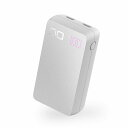 CIO SMARTCOBY DUO 20W モバイルバッテリー Type-C×2 10000mAh（ホワイト） CIOMB20W2C-N-10000WH