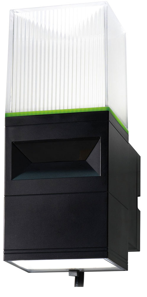 ELPA 屋外向け AC式 LEDセンサーライト スクエアタイプ(10W×1灯) EHL-102AC ELPA コンセント式　ホーム..