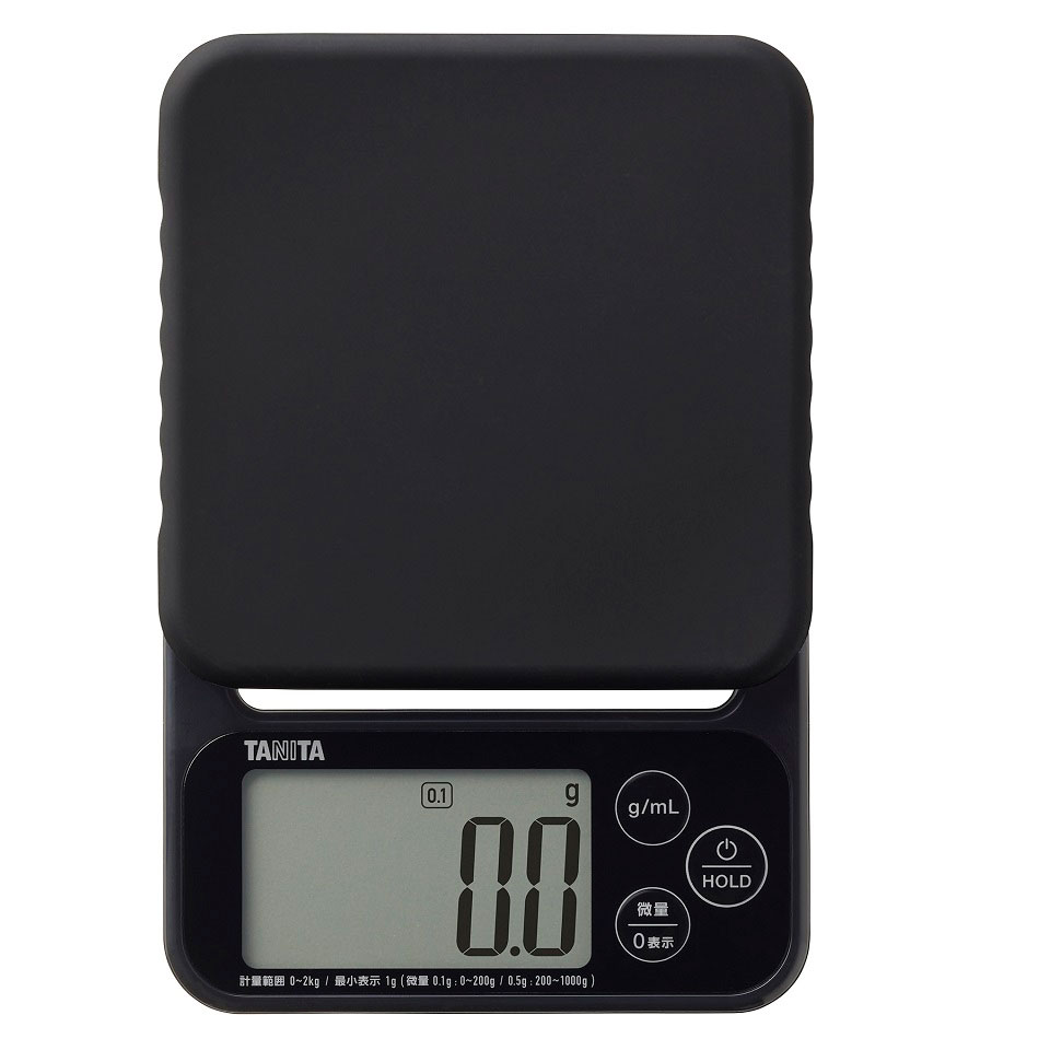 タニタ デジタルクッキングスケール　ブラック KJ-222-BK TANITA [KJ222BK](3.0)