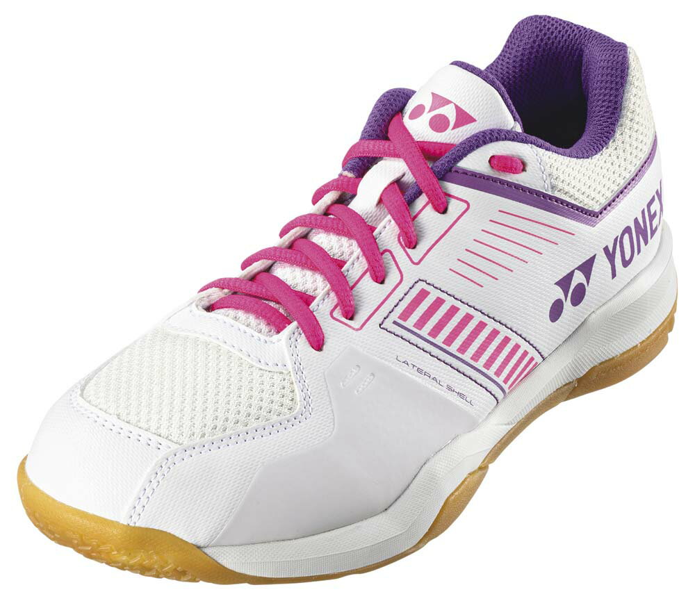 YO-SHBSF1-062-22.5 ヨネックス ユニセックス バドミントンシューズ（ホワイト/ピンク・サイズ：22.5cm） YONEX パワークッションストライダーフロー