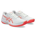 1042A211-104-22.5 アシックス レディース テニスシューズ GEL-GAME 9 オールコート（White/Sun Coral・サイズ：22.5cm） asics