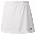 YO-26170J-011-J120 ヨネックス ジュニア スカート(インナースパッツ付)(ホワイト・サイズ:J120) YONEX