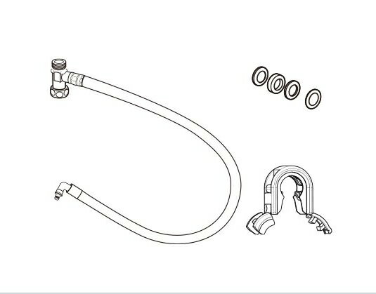 パナソニック 温水便座用給水ホース(分岐金具付) 250cm AD-DL432-25A Panasonic 温水洗浄便座 ビューテ..