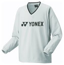 YO-32038-326-SS ヨネックス ユニセックス 裏地付Vブレーカー(アイスグレー・サイズ:SS) YONEX
