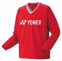 YO-32038-496-S ヨネックス ユニセックス 裏地付Vブレーカー(サンセットレッド・サイズ:S) YONEX