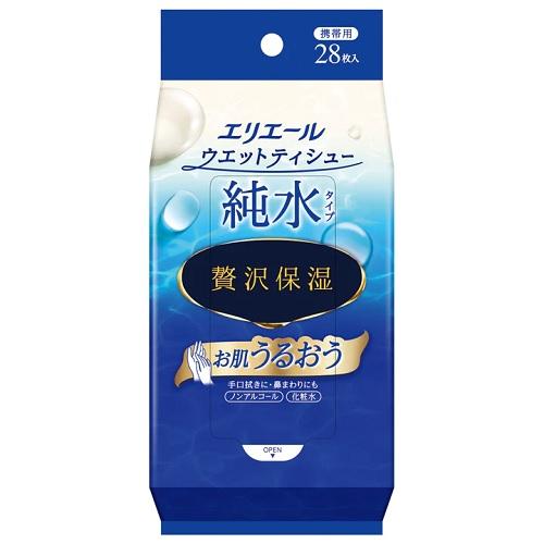 エリエールウエット純水タイプ携帯用28枚 大王製紙 Eウエツトジユンスイケイタイ28マイ