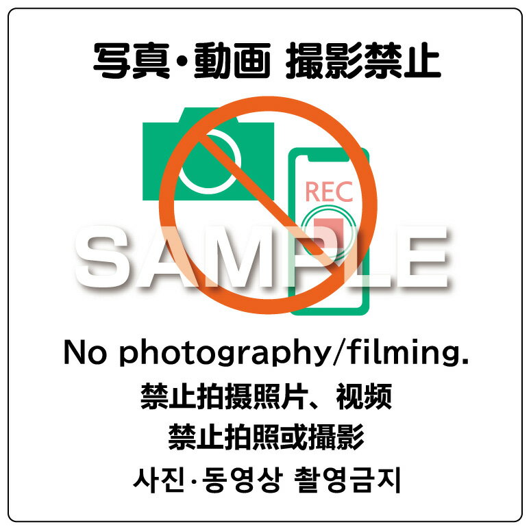 樂天商城 - ヒサゴ はがせる！ピタロングステッカー「写真・動画 撮影禁止」［A4/6面］ HiSAGO KLS091