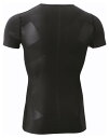 YO-STBA1022-007-L ヨネックス ユニセックス Vネック半袖シャツ(ブラック・サイズ:L) YONEX アンダーウェア