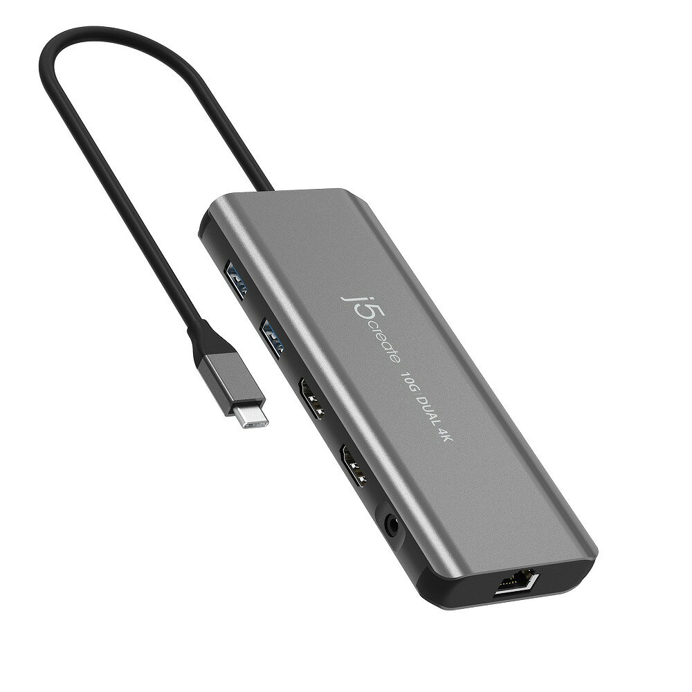ジェイファイブクリエイト USB-C デュアルHDMI Gen2 7in1 マルチハブ (M1/M2/M3対応) j5create JCD398