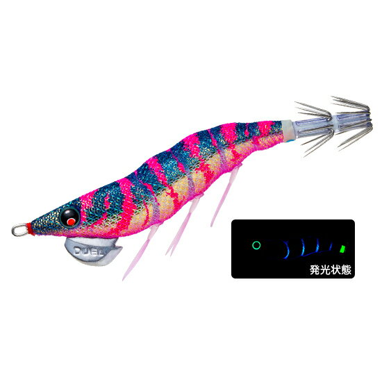 【返品種別A】□「返品種別」について詳しくはこちら□◆ダートで魅せて波動で抱かせる！　！　ダート(運動)性能、釣れる波動、飛距離など、癖がなく扱いやすいトータル性能の高いオールラウンダー◆パタパタフットライトイージーQキャストの 「パタパタフット」 の釣れる波動を継承しながら、ダート性能と飛距離アップ、引き抵抗を軽減した 「パタパタフットライト」。扱いやすくトータルバランスに優れ、さらに収納ケースも選ばず保管が可能になりました。◆リアルフォルム従来の大分型エギとは一線を画すリアルシュリンプフォルム。◆ウェーブモーションライトボディ従来のエギ形状では出せない凸凹ボディから発生する釣れる波動はそのままに、引き抵抗を軽減したボディ。◆「スナッグレス」 シンカーシャクリ抵抗を抑え、糸オモリも巻ける形状に、アクション・バランスなどもグレードアップしたオリジナルシンカー。◆トリックフック ケイムラ仕様根掛かり激減。針が適度に伸びる為、高い回収率。さらにアピールの高いケイムラ仕様。■　仕　様　■サイズ：3.5号重量：19g沈下速度(約)：3.2s/m[A1722SBGBYOZURI]DUELアウトドア＞フィッシング＞ルアー＞ソルトウォーター
