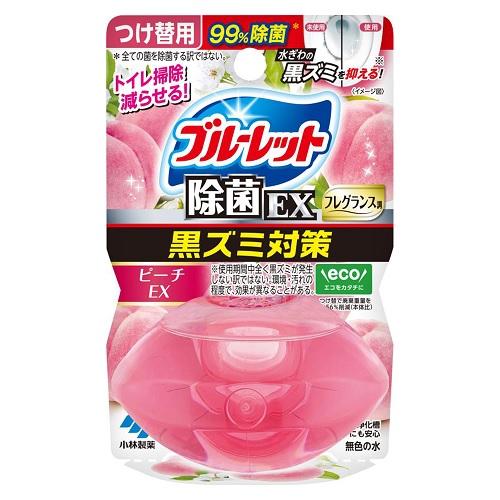 液体ブルーレットおくだけ除菌EXフレグランスつけ替 ピーチEX 67ml 小林製薬 BLジヨキンEXFカエピ-チ