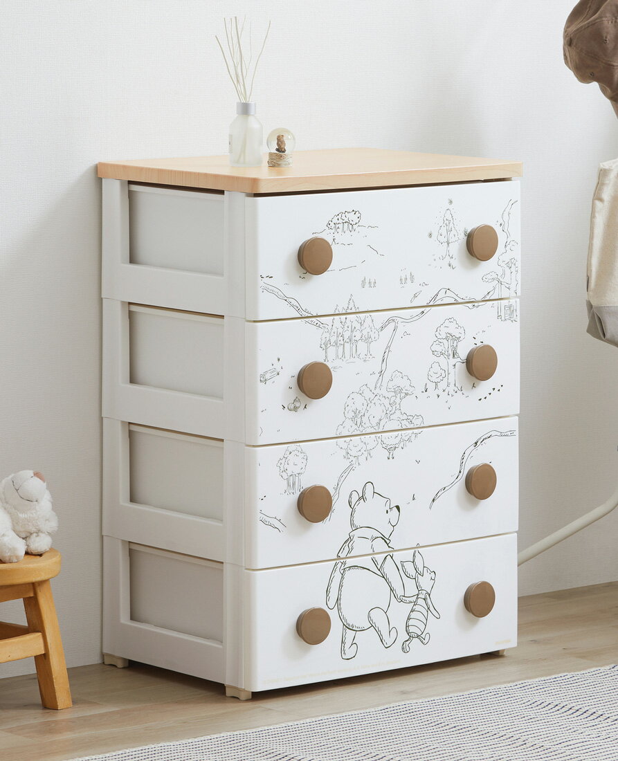 アイリスオーヤマ キャラクタ-チェスト(プー) NHG-W554プ- IRIS [NHGW554プ]【Disneyzone】