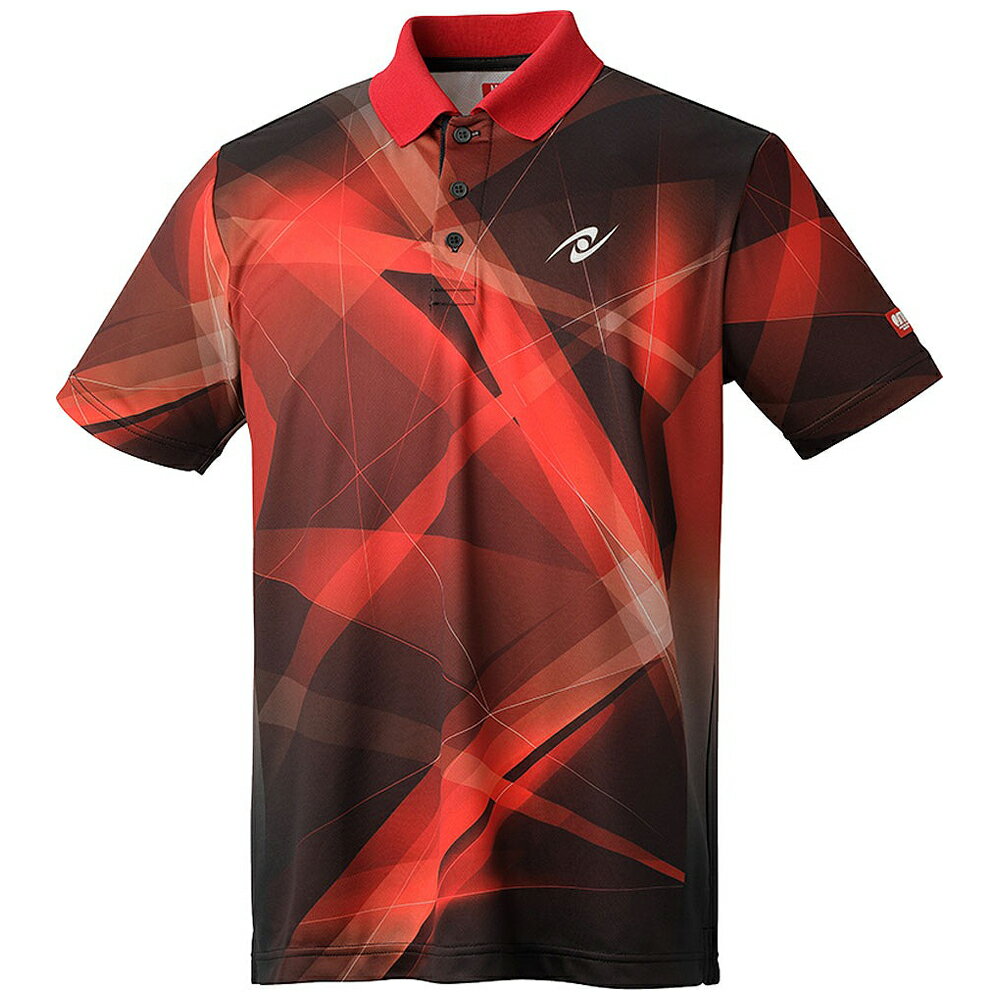 ニッタク ユニセックス 卓球用ゲームシャツ（レッド・サイズ：O） NT-NW2210-20-O Nittaku ブレクルシャツ