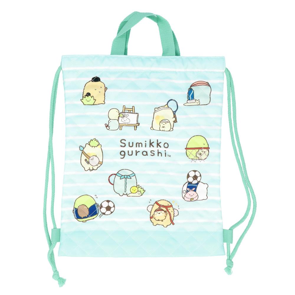 BACKYARD FAMILY(バックヤードファミリー) キャラクター キルトナップサック（すみっコぐらしミント） BF023533-1A-2E