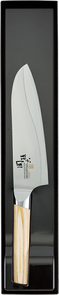 【返品種別A】□「返品種別」について詳しくはこちら□◆特殊精密接合(ろう付け)の技術を利用し、背側と刃側のコントラストで刃の波紋とハンドルは白合板を採用。◆野菜切り・肉切り魚のさばきなど、様々な調理で活躍する日本が生んだ万能包丁です。■　仕　様　■本体サイズ：全長29.5×刃幅4.5×柄の高さ2.3cm　刃渡り16.5cm重量：0.15kg材質：刃身/ステンレスクラッド複合材(切り身/ハイカーボンステンレス刃物鋼、側金/ステンレススチール)、口金・尻金/ステンレススチール、柄/積層強化木[000AE5254]貝印調理家電＞キッチン用品＞包丁・ナイフ・キッチンばさみ＞三徳包丁