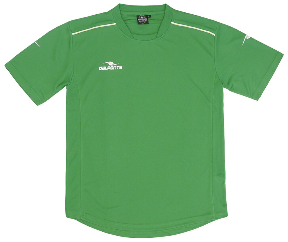 DPZ76-GRN-S DalPonte(ダウポンチ) ダブルパイピングゲームシャツ（グリーン・サイズ：S） サッカー・フットサル用