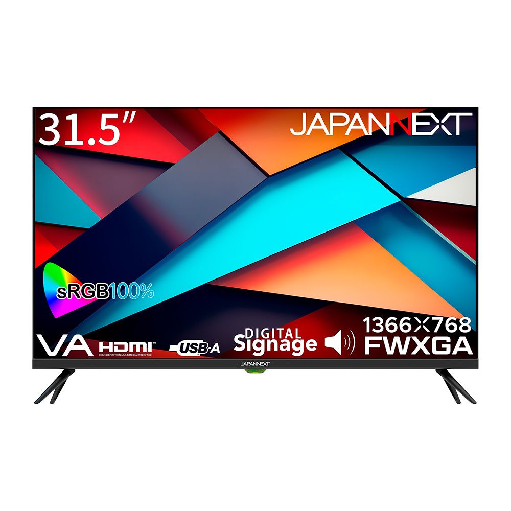 JAPANNEXTʥѥͥȡ 31.5 վǥץ쥤HD/60Hz/VA/Ⱦ/8.5ms/HDMI/ԡ/⥳դ JN-SV322HD