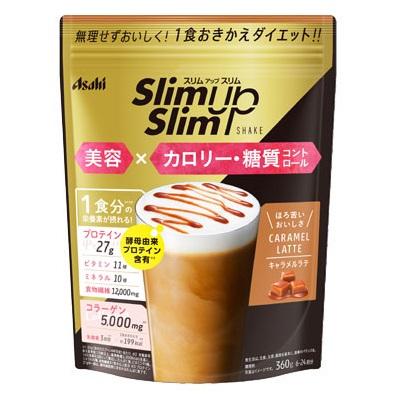 SUSスリムアップスリム シェイク キャラメルラテ 360g アサヒグループ食品 スリムアツプスリム S キヤラメルラテ