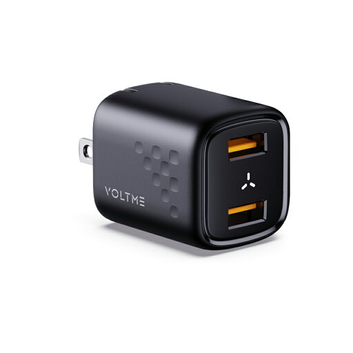 VOLTME(ボルトミー) Type-A×2ポート 折りたたみ式 充電器 2.4A(ブラック) Revo 12 Duo V2077 VOLTME(ボルトミー) Type-A×2ポート 折りたたみ式 充電器 2.4A(ブラック) Revo 12 Duo V2077