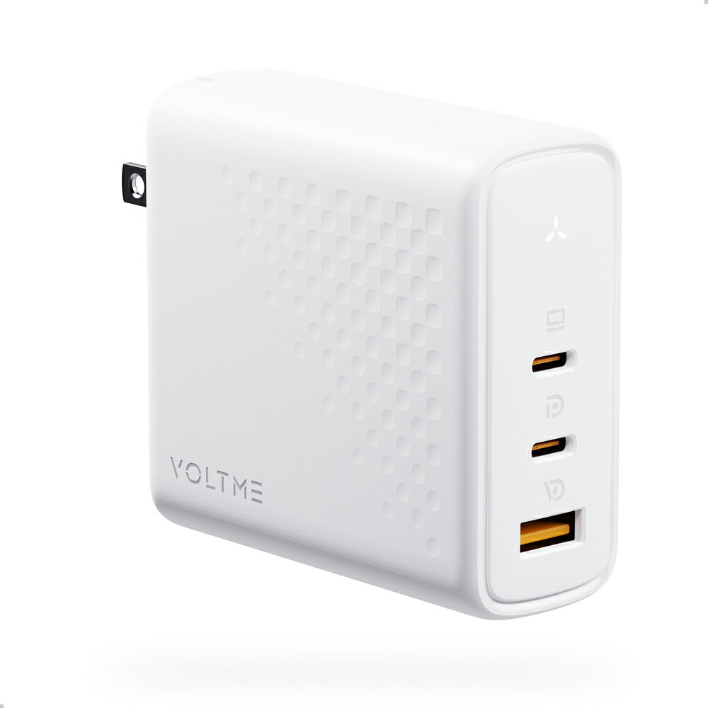 VOLTME(ボルトミー) PD3.1対応 140W Type-C×2ポート + Type-A×1ポート 折りたたみ式充電器(ホワイト) Revo 140 PD3.1 V2106
