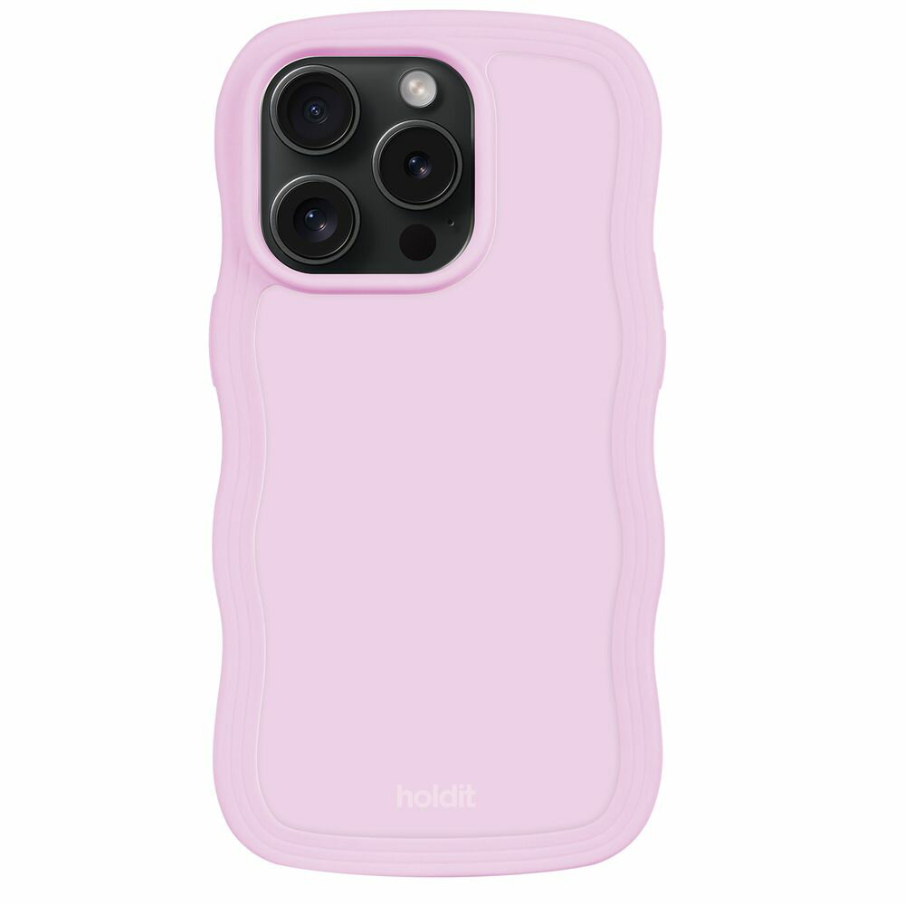 Rakuten - Holdit（ホールディット） iPhone 15 Pro用 Wavy Case 耐衝撃 ハイブリッドケース（ライラックパープル） 16225(HOLDIT)