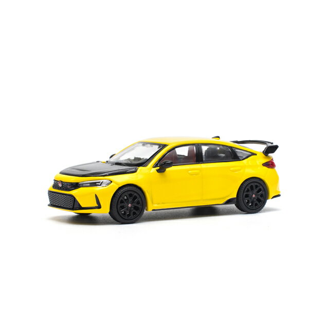 POP RACE 1/64 HONDA CIVIC FL5 TYPE-R SUNLIGHT YELLOW【PR640062】 ミニカー