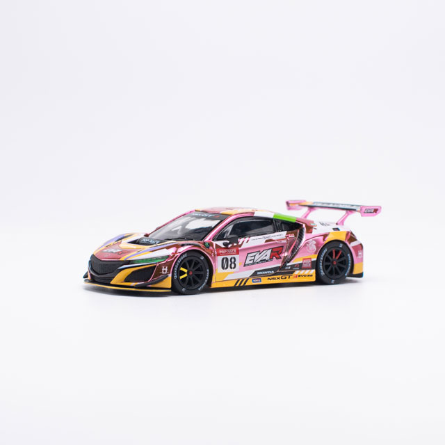 POP RACE 1/64 HONDA NSX GT3 EVO22 EVA RT PRODUCTION MODEL CUSTOM TYPE-08【PR640109】 ミニカー