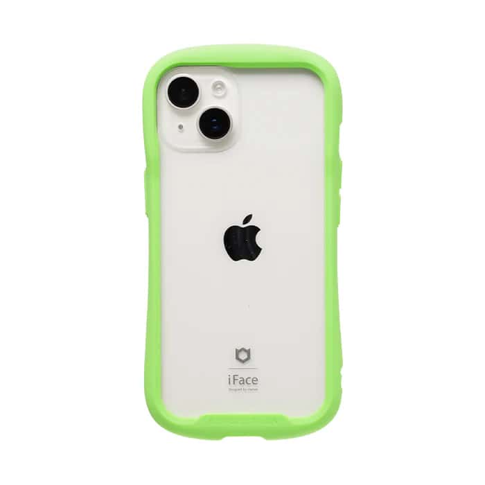 Hamee iPhone 14用 ガラスケース IFACE REFLECTION（ライムグリーン） 41-975053