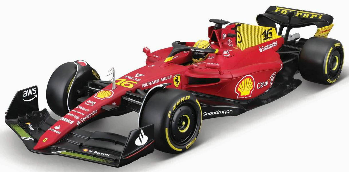 ブラゴ 1/18 フェラーリ F1-75(2022) イタリアGP スペシャルカラー No.16 C.ルクレール【18-16811L75】 ミニカー
