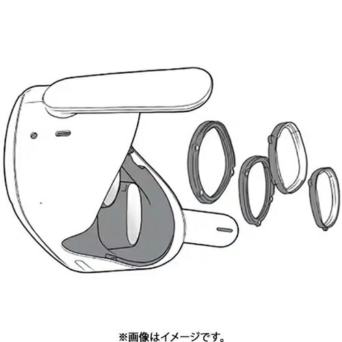 PFJ for Oculus Quest 2用 眼鏡屋さんでレンズを入れてもらう視力補正キット （ブラック） PHDGATOQ2-NLS