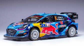 イクソ 1/18 フォード プーマ Rally1 2023年セントラル・ ヨーロピアン・ラリー #8【18RMC187】 ミニカー