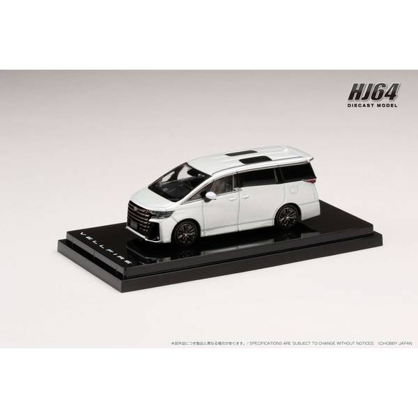 ホビージャパン 1/64 トヨタ ヴェルファイア Z Premier プラチナホワイトパールマイカ【HJ641077BW】 ミニカー