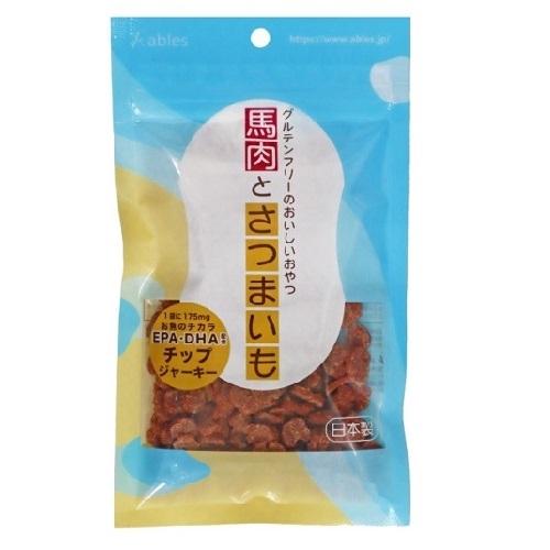 【返品種別B】□「返品種別」について詳しくはこちら□※仕様やパッケージは、リニューアルなどの理由で変更になっている場合がございます。予めご了承下さい。※お手元に届きました商品(パッケージ)の原材料や成分などの仕様を、必ず開封前にご確認の上、ご使用下さい。◆馬肉とさつまいもをたっぷりと使用し、小型犬も食べやすいチップタイプのジャーキーに仕上げました。◆グルテンフリーで製造しているため小麦粉の食物アレルギーがあるわんちゃんにもおすすめです。◆お魚のチカラDHA・EPAを1袋に175mg配合しています。■原材料：馬肉、大豆蛋白、おから、加工澱粉、さつまいも、DHA、EPA含有精製魚油、マルトデキストリン、食用精製加工油脂、トレハロース、グリセリン、ショ糖、プロピレングリコール、食塩、GDL、ポリリン酸Na、保存料、ソルビン酸K、デヒドロ酢酸Na、酸化防止剤、エリソルビン酸Na、VE、VC、ローズマリー抽出物、発色剤、亜硝酸Na、カゼインNa、乳化剤、ブルラン、香料■内容量：70g■エネルギー（kcal/100g)：286kcal■保証成分：タンパク質22.0％以上、脂質8.0％以上、粗繊維　2.0％以下、灰分4.0％以下、水分　30.0％以下国泰ジャパン広告文責：株式会社Joshin(06-6633-1111)日用雑貨＞ペット＞犬＞ドッグフード