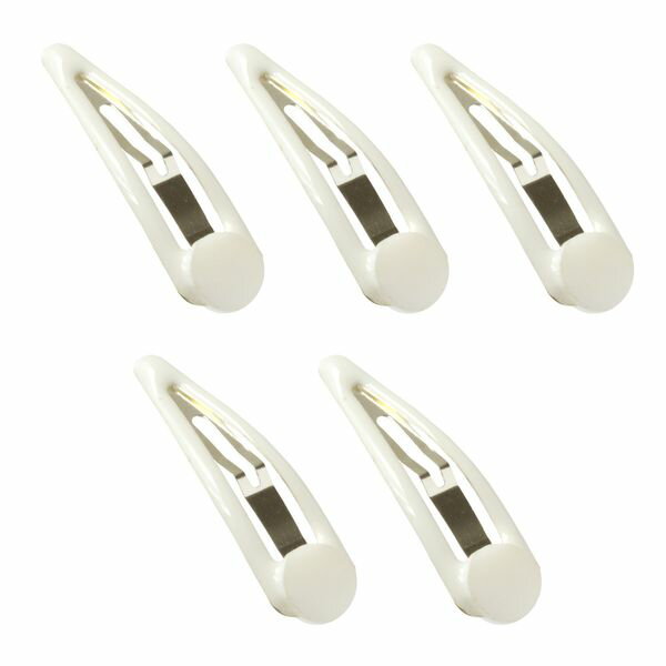 NBK 台付パッチン止め 5本入（ホワイト） A5-8W