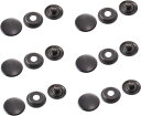 F12-3 NBK 強力ホックボタン 6組入(ブラックニッケル・15mm)