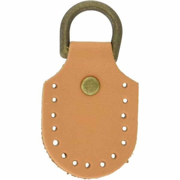 NBK 丸型・本革製アタッチメント 2個入（ベージュ・W3cm×H約5.5cm） MAP106-E