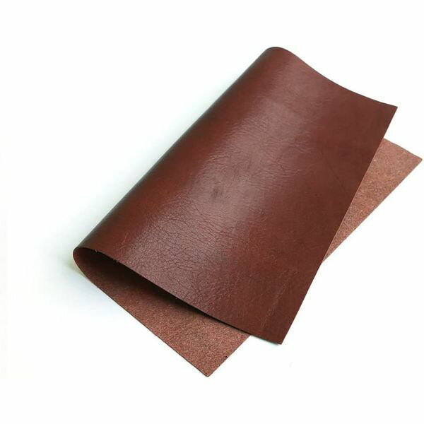 NBK 本革薄手シート 1枚入（茶・17×11cm、厚さ約0.7mm） MAP109-BR