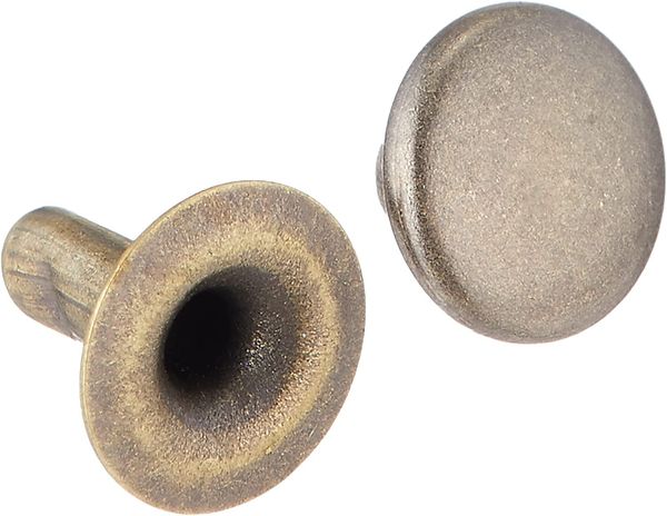 NBK 片面カシメ 50個入（アンティークゴールド・中） F3-34