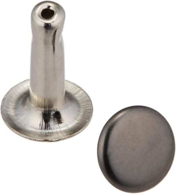 NBK 片面カシメ 足長タイプ 50個入（黒ニッケル・小） F3-52