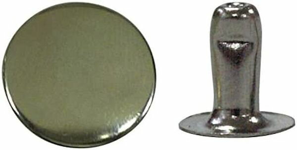 NBK 片面カシメ 足長タイプ 50個入（ニッケル・中） F3-61