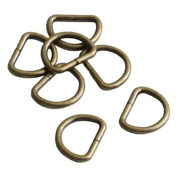 NBK Dカン 30個入（アンティークゴールド・内径/10×H8mm、径/φ2mm） S22-4