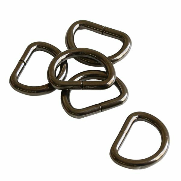 NBK Dカン 30個入（ブラックニッケル・内径/15×H11mm、径/φ2mm） S22-11
