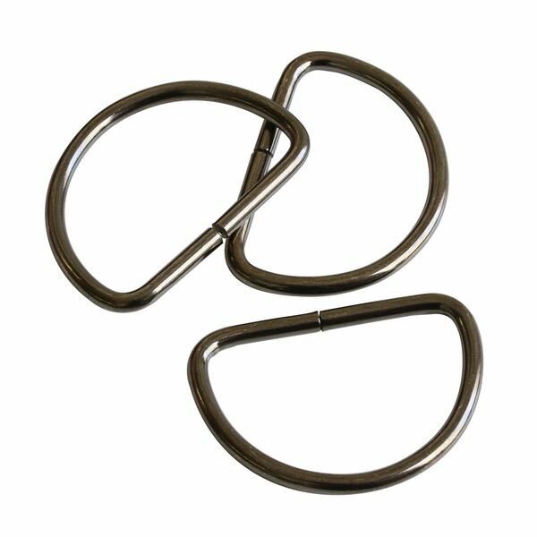 NBK Dカン 30個入（ブラックニッケル・内径/35×H25mm、径/φ2mm） S22-31