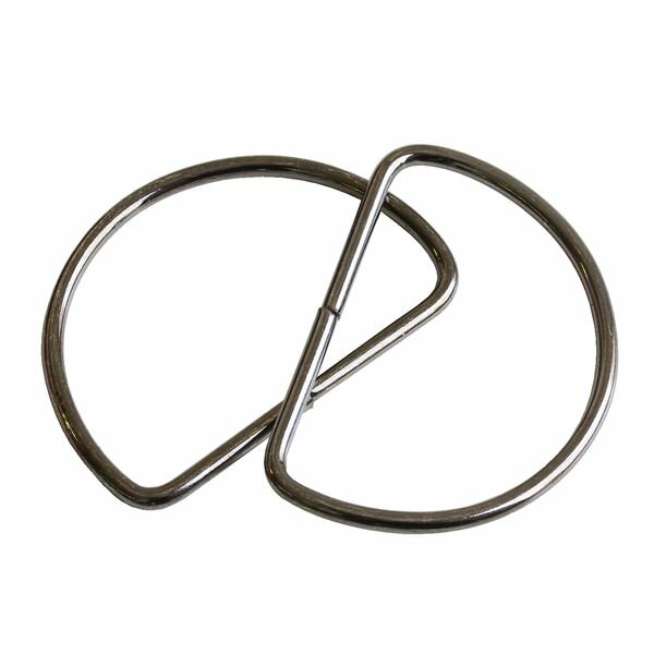 NBK Dカン 10個入（ブラックニッケル・内径/50×H30mm、径/φ2mm） S22-39